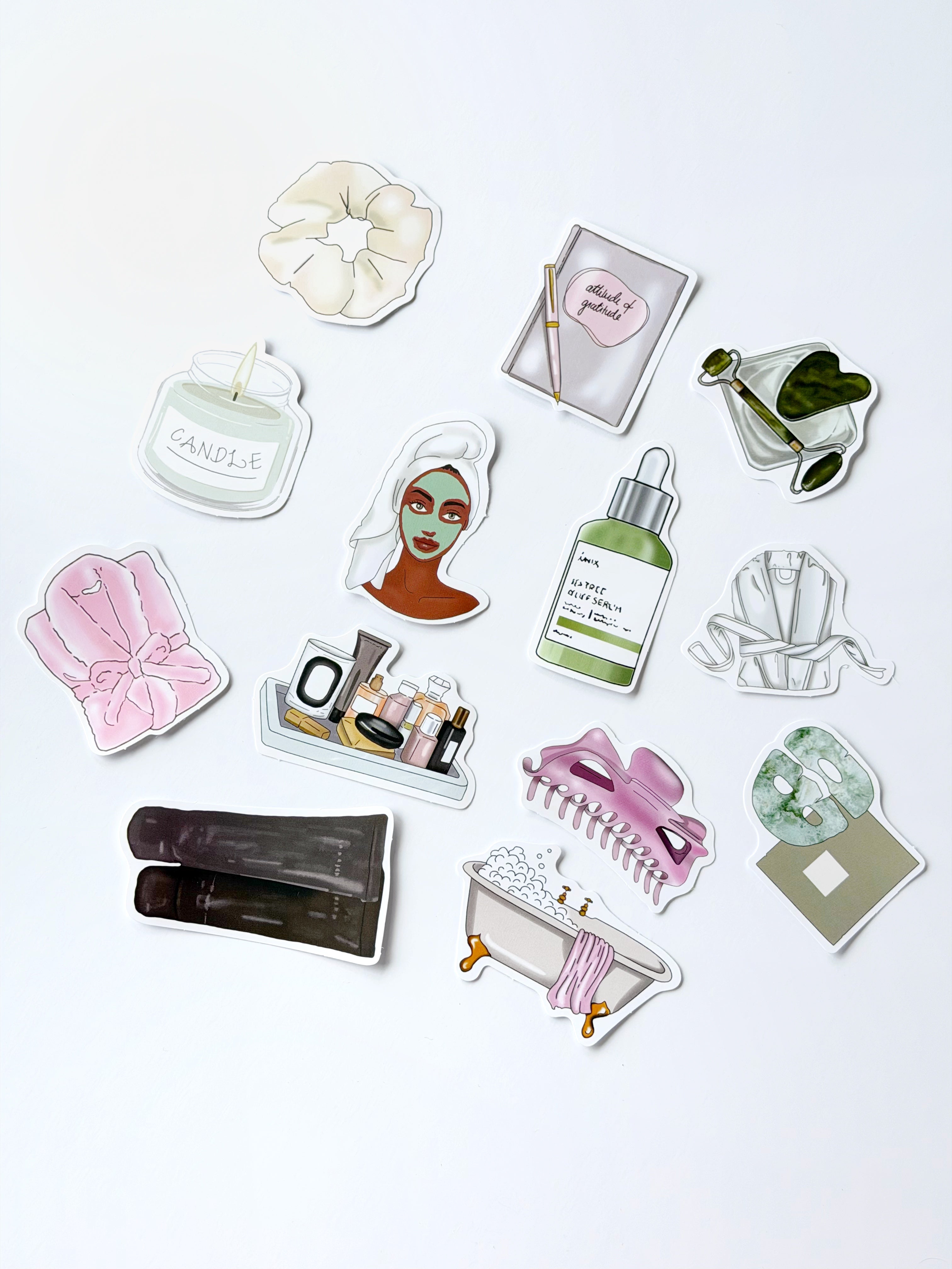 🌸 Self-Care Sticker Set