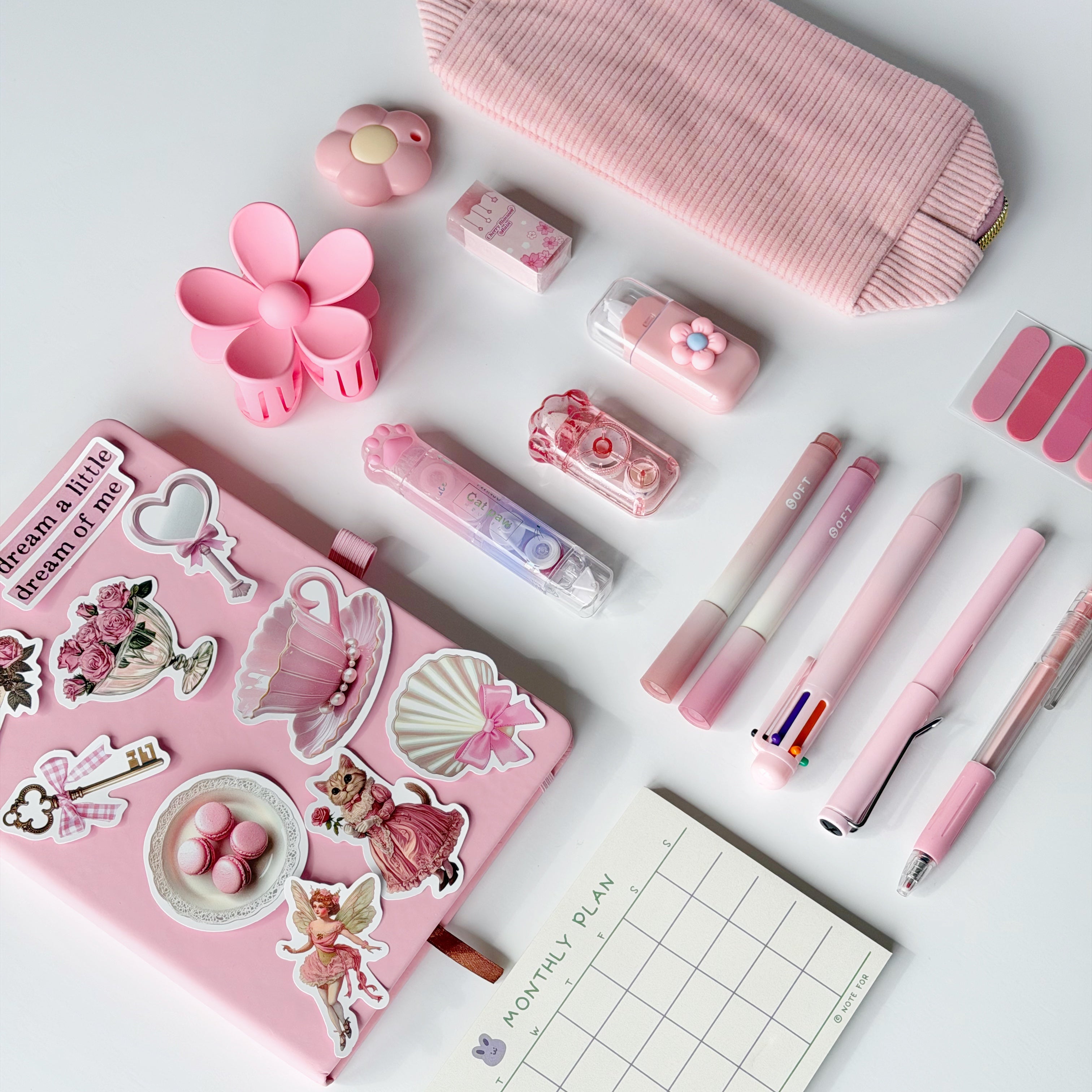 🌸 Pink Stationery Set