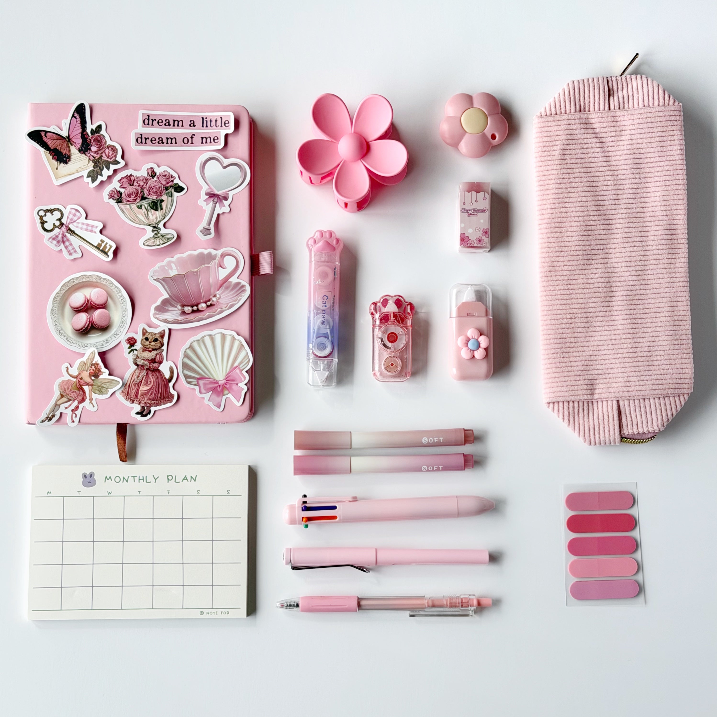 🌸 Pink Stationery Set