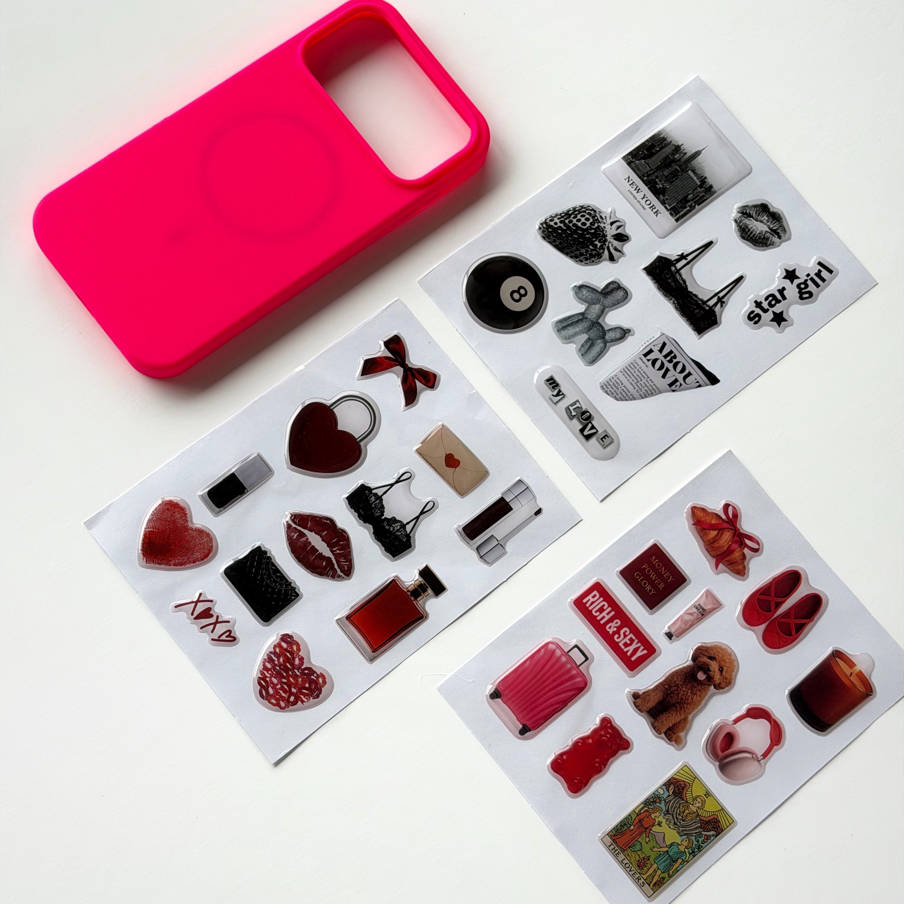 💖 Pink Case and Sticker Set
