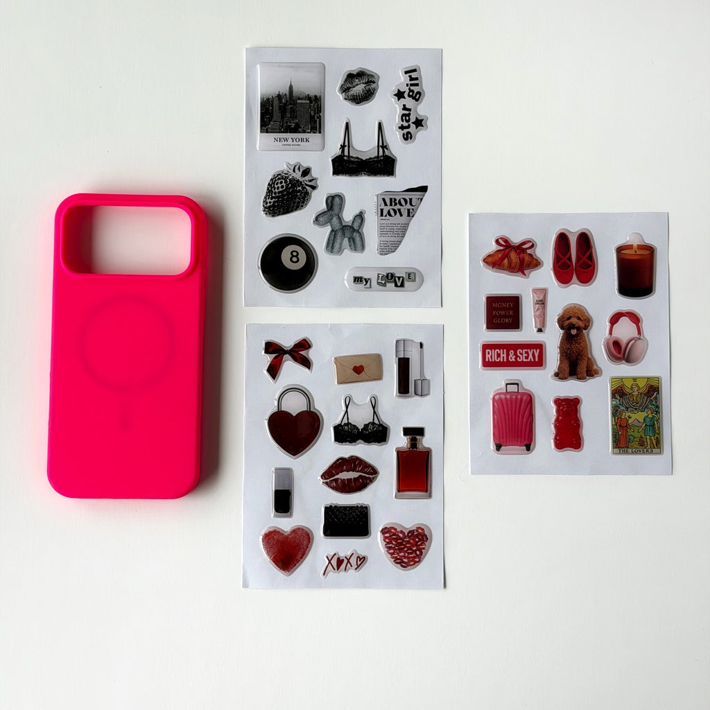 💖 Pink Case and Sticker Set