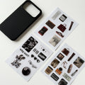 🖤 Black Case and Sticker Set