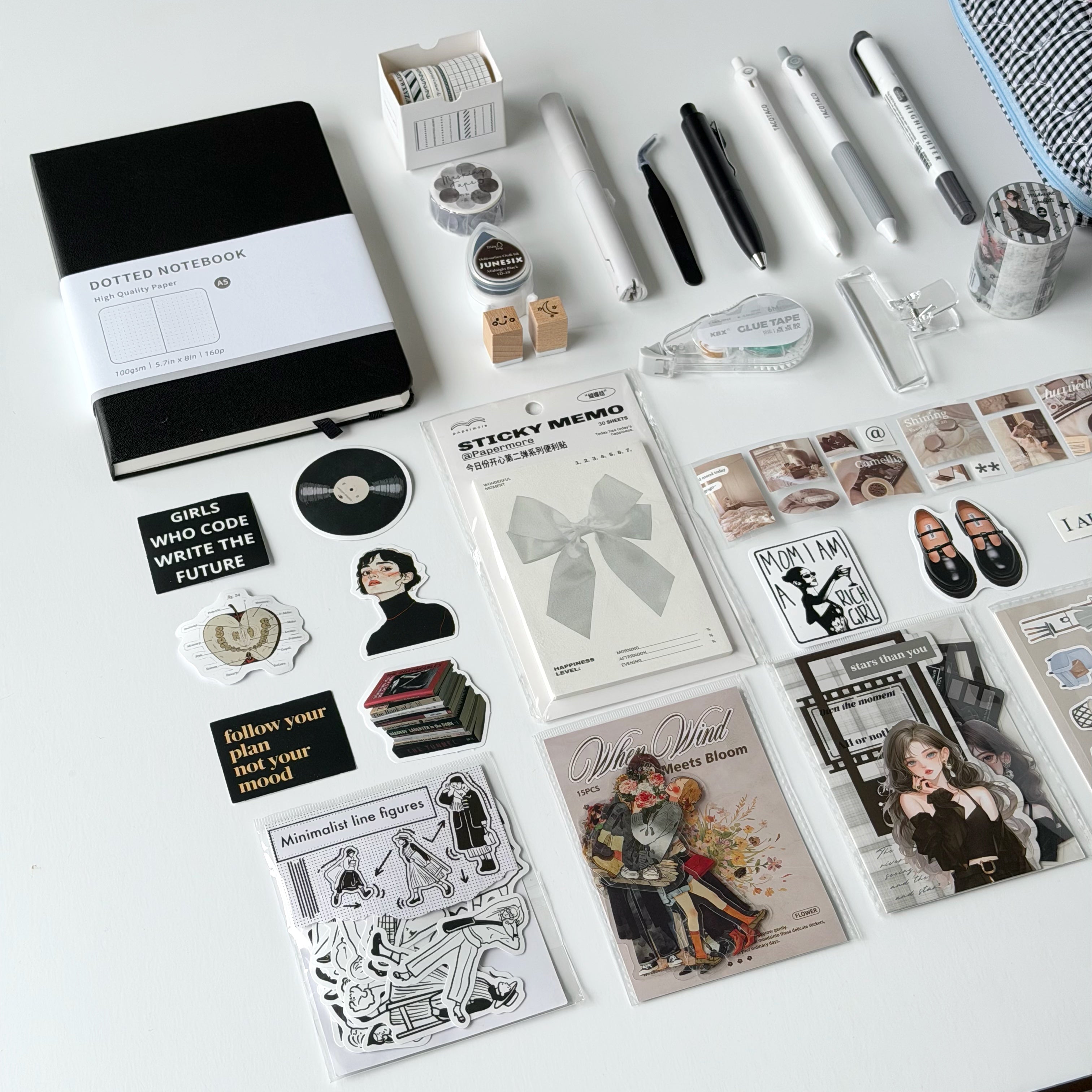 Black Statement Journaling Set 🖤📖