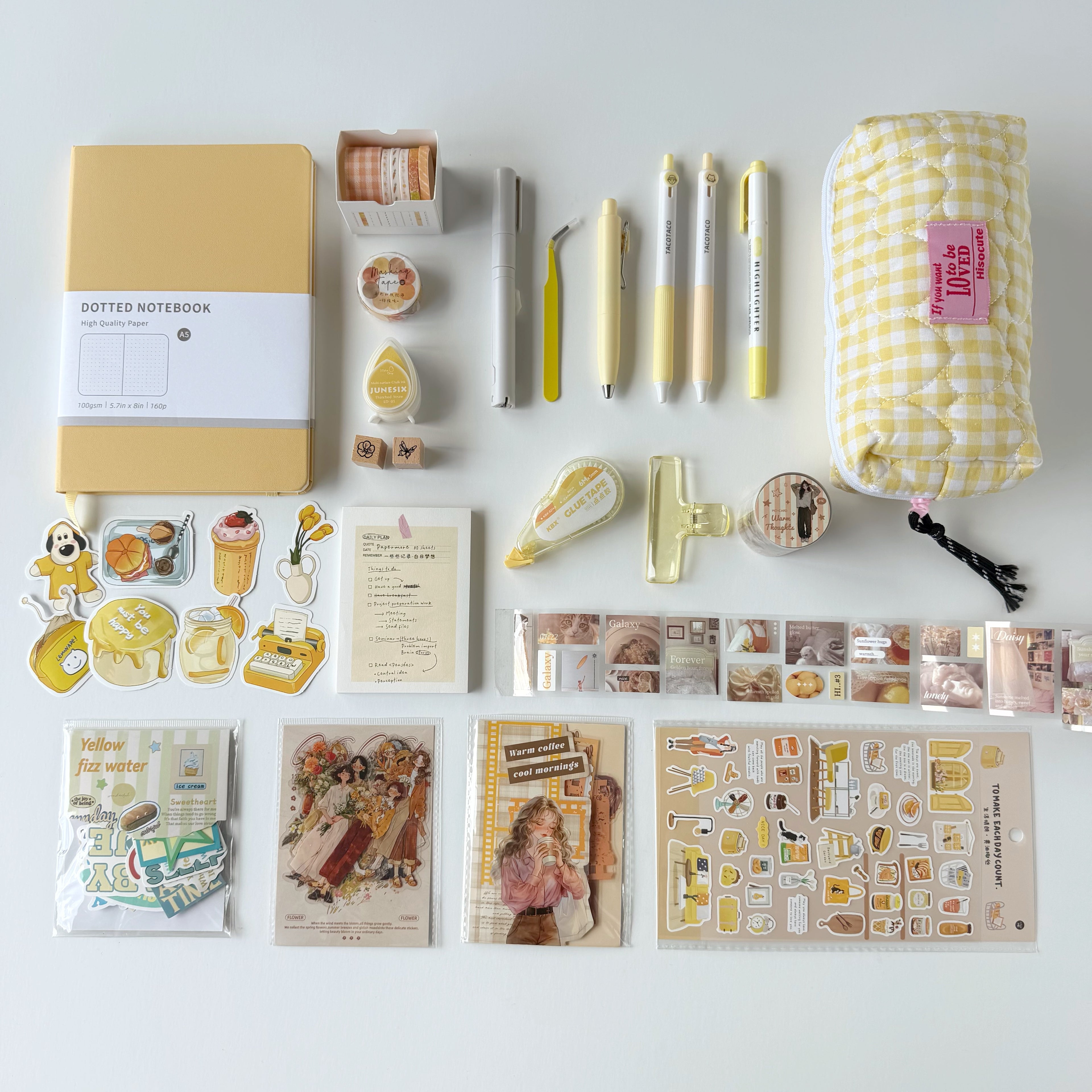 Yellow Cozy Journaling Set 💛☀️