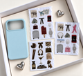 ✈️Blue Case and Sticker Set